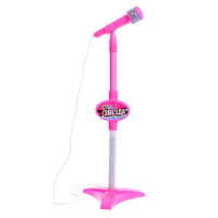 Микрофон «Ты звезда», высота 80 см, цвет розовый Микрофон «Ты звезда», высота 80 см, цвет розовый