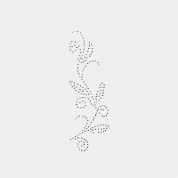 Термоаппликация из страз «Узор», 15 × 5,7 см, 8 шт на листе, цвет белый Термоаппликация из страз «Узор», 15 × 5,7 см, 8 шт на листе, цвет белый