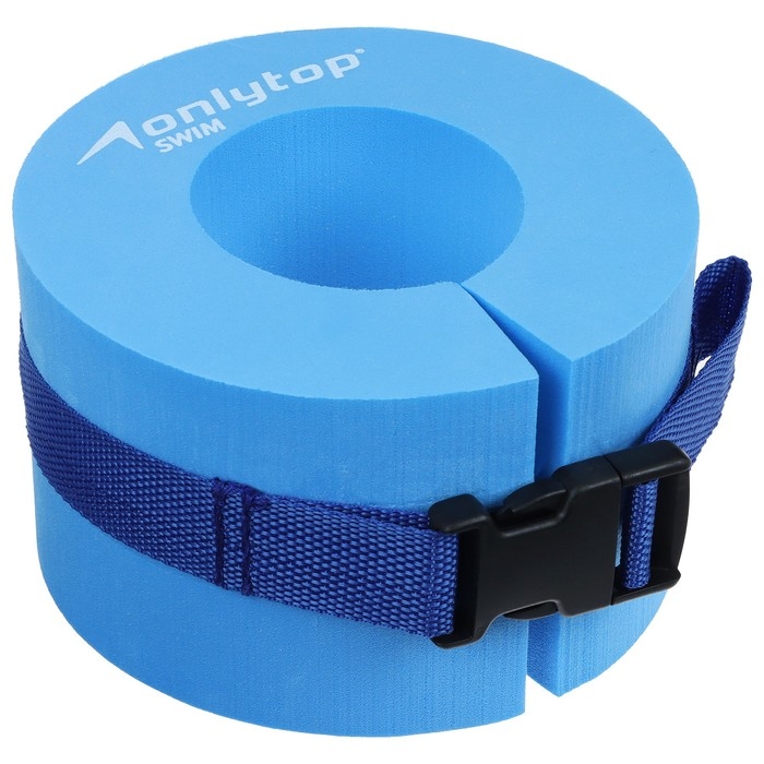 Манжеты для аквааэробики ONLYTOP, внутренний диаметр 7,7 см, цвет синий
