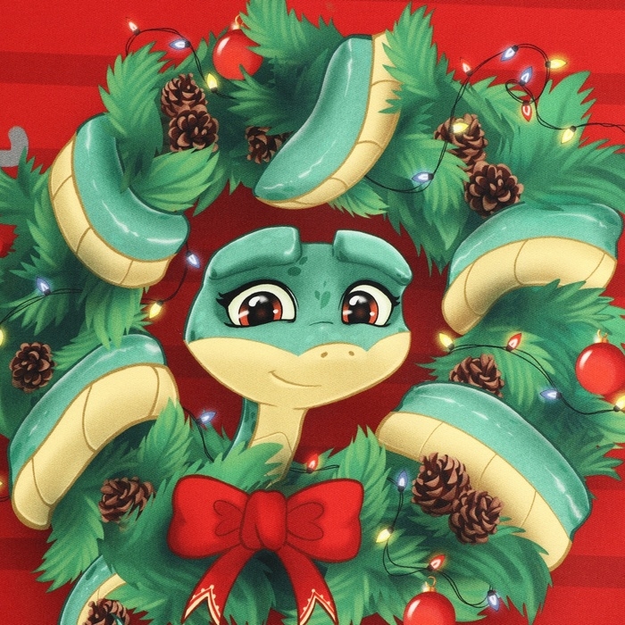 Набор в мешочке Этель "Новогодний венок": полотенце 40х70 см, формочки для запекания - 3 шт. 1064492