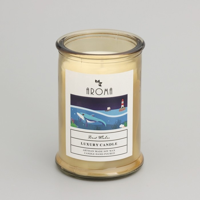 Свеча ароматическая в банке Свеча ароматическая в банке "Эвкалипт", 40ч, 95 гр, в коробке