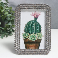 Фоторамка пластик 10х15 см "Пояс из страз" серебро 17,5х12,5 см Фоторамка пластик 10х15 см "Пояс из страз" серебро 17,5х12,5 см