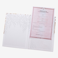 Свидетельство о заключении брака, 22,5х31 см Свидетельство о заключении брака, 22,5х31 см