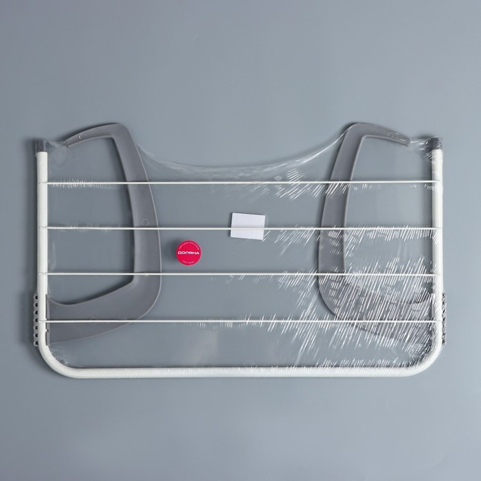 Сушилка для белья навесная Доляна, 50&times;30 см, цвет серый