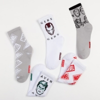 Набор носков "MARVEL", Мстители, 5 пар, 22-24 см Набор носков "MARVEL", Мстители, 5 пар, 22-24 см