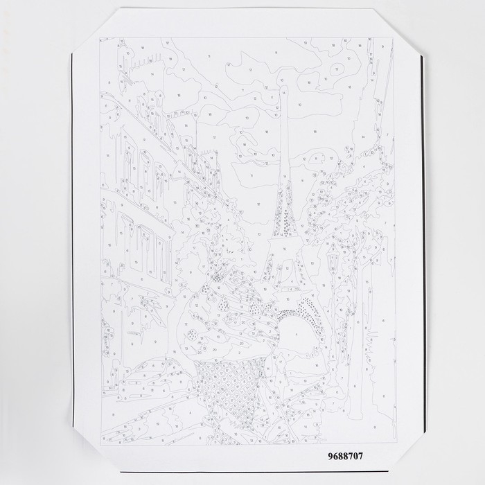 Картина по номерам в тубусе &laquo;Волшебный Париж&raquo;, 30 х 40 см