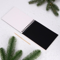 Блокнот - гравюра на новый год &laquo;Кролик&raquo;,10 листов, лист наклеек