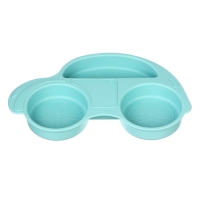 Силиконовая детская тарелка «Машинка» с секциями, цвет МИКС Силиконовая детская тарелка «Машинка» с секциями, цвет МИКС