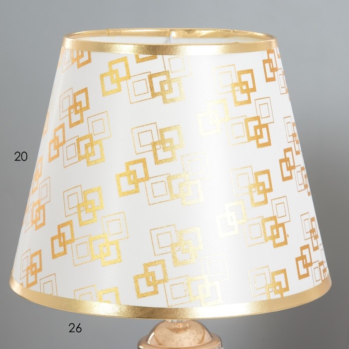 Лампа настольная "Азалия" 1х40Вт Е27 220В золото 25х25х40 см RISALUX