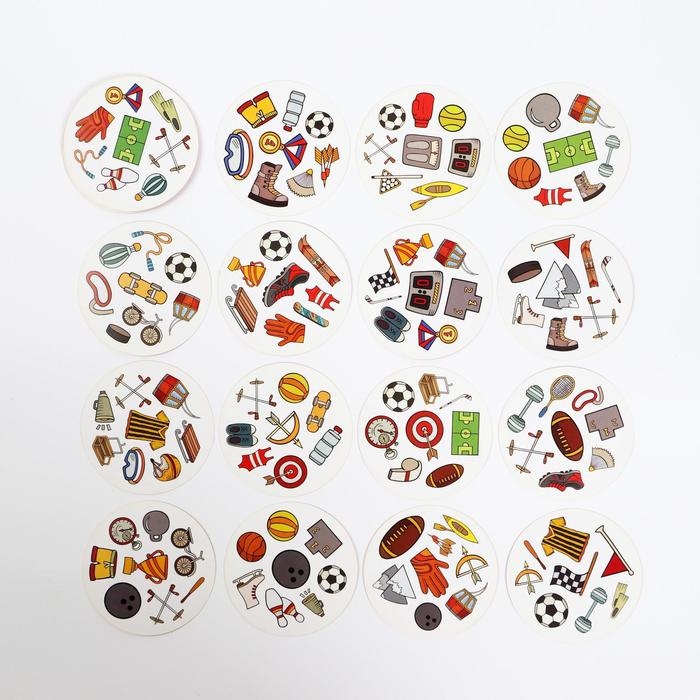 Настольная игра на реакцию и внимание «Дуббль. Спорт», 20 карт, 5+ Настольная игра на реакцию и внимание «Дуббль. Спорт», 20 карт, 5+