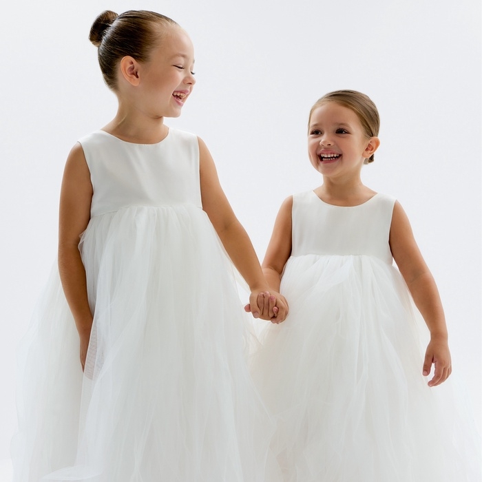 Платье детское нарядное KAFTAN рост 120, белый