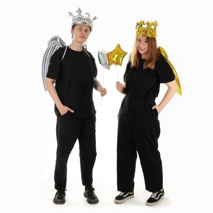 Набор фольгированных шаров «Карнавальный набор. Серебряный», 3 шт. Набор фольгированных шаров «Карнавальный набор. Серебряный», 3 шт.