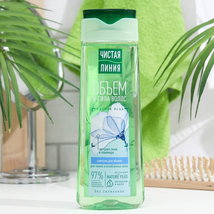 Шампунь для волос Чистая линия Шампунь для волос Чистая линия "Объём и сила" на отваре целебных трав, 250 мл