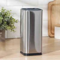 Подставка для ножей и ножниц Magistro «Металлик», 10×10×23 см, цвет серебристый Подставка для ножей и ножниц Magistro «Металлик», 10×10×23 см, цвет серебристый