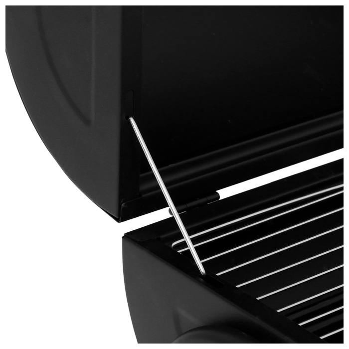 Гриль-коптильня, с температурным датчиком, 42 х 29 х 37 см, цвет чёрный Гриль-коптильня, с температурным датчиком, 42 х 29 х 37 см, цвет чёрный