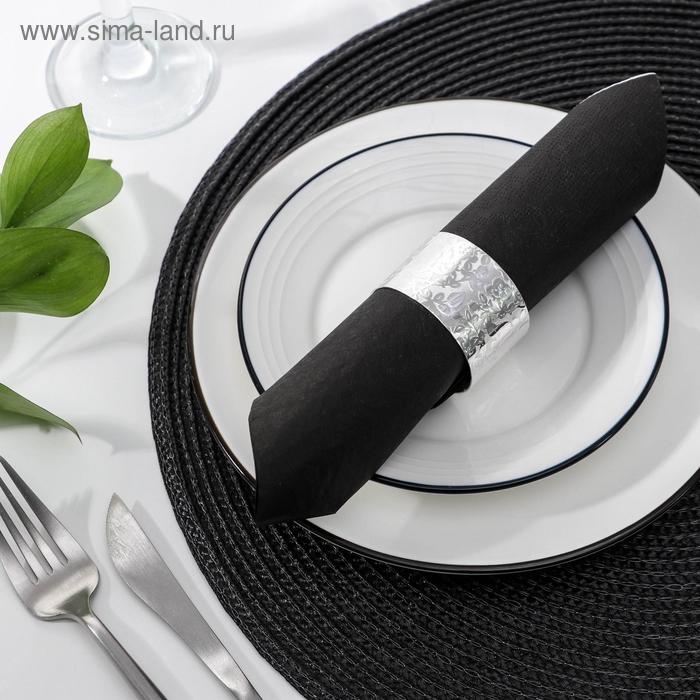 Кольцо для салфетки «Цветы», 5×3 см, цвет серебряный Кольцо для салфетки «Цветы», 5×3 см, цвет серебряный