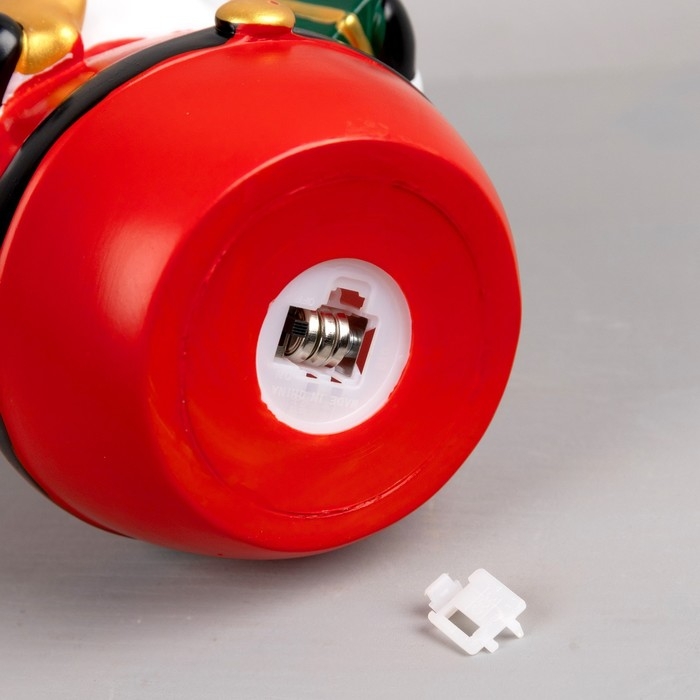 Светодиодная фигура &laquo;Дед Мороз&raquo; 8 &times; 19 &times; 8 см, пластик, батарейки LR44х3 (в комплекте), свечение тёплое белое