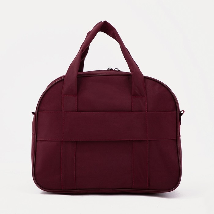 Чемодан малый 20", сумка дорожная на молнии, цвет фиолетовый