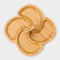 Менажница Доляна &laquo;Вертиго&raquo;, 19,5&times;19,5 см, бамбук