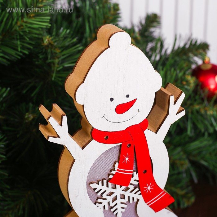 Декор с подсветкой &laquo;Большой снеговик&raquo;