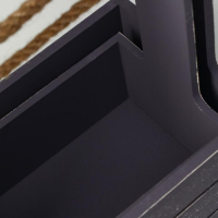 Набор кашпо деревянных 2 в 1 (25.5×15×30; 20×12×23) "Прованс", серый графит Набор кашпо деревянных 2 в 1 (25.5×15×30; 20×12×23) "Прованс", серый графит