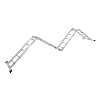Лестница-трансформер ТУНДРА, алюминиевая, 4х5 ступени Лестница-трансформер ТУНДРА, алюминиевая, 4х5 ступени