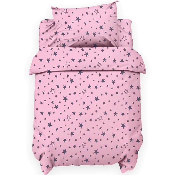 Комплект постельного белья LoveLife Комплект постельного белья LoveLife "Звезды" 112*143 см, 60*120+20 см, 40*60 см, сатин, 100% хлопок