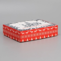 Коробка подарочная новогодняя складная &laquo;Исполнения желаний&raquo;, 21 х 15 х 5 см, Новый год