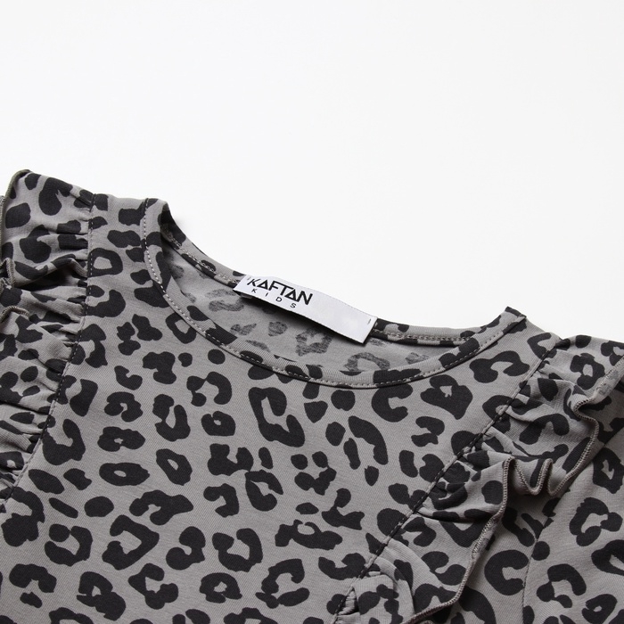 Платье детское с длин.рукавом KAFTAN Trendy grey р.34 (122-128)