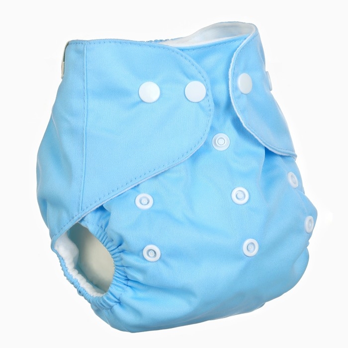 Многоразовый подгузник &laquo;Little baby&raquo;, 3-15 кг, цвет голубой, Крошка Я