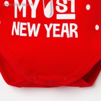 Боди детское Крошка Я &laquo;Первый НГ&raquo;, рост 80-86 см, цвет красный