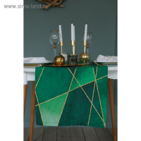 Дорожка на стол &laquo;Этель&raquo; Изумруд 40х146 см