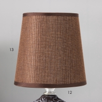 Настольная лампа "Элис" Е14 40вт коричневый 13х13х25 см