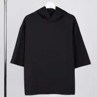 Футболка оверсайз унисекс с капюшоном Neofit, черная, размер M/L