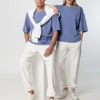 Футболка унисекс оверсайз Street Vibes, синяя (лавандовая), размер XS/S Футболка унисекс оверсайз Street Vibes, синяя (лавандовая), размер XS/S