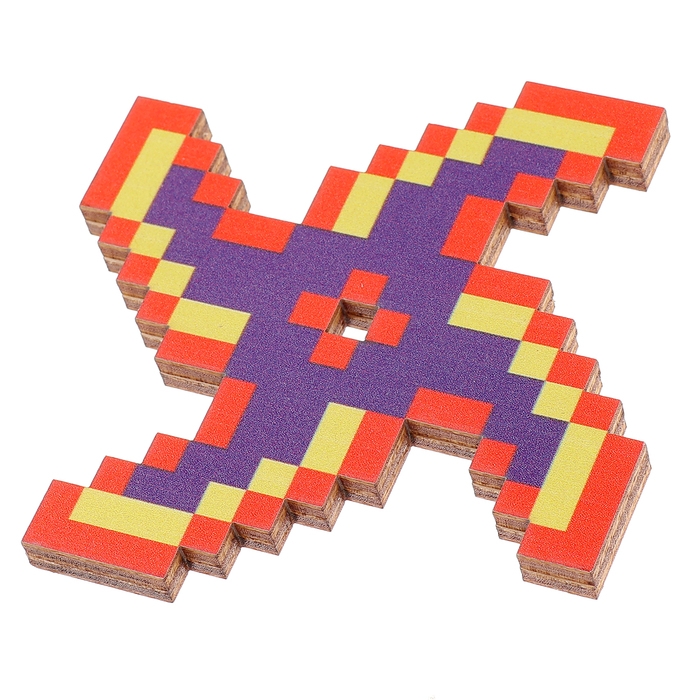 Деревянное оружие детское сувенирное &laquo;Пиксели&raquo;, 5 предметов