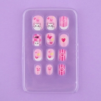 Детские накладные ногти &laquo;Котик&raquo;, 12 шт