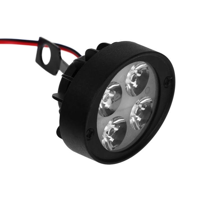 Фара cветодиодная для мототехники, 4 LED, IP67, 12 Вт, направленный свет Фара cветодиодная для мототехники, 4 LED, IP67, 12 Вт, направленный свет