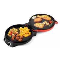 Пиццамейкер Kitfort КТ-3687, 1800 Вт, антипригарное покрытие, красный