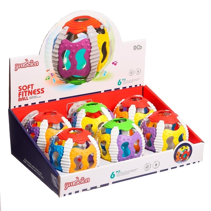 Погремушка детская &laquo;Весёлый мячик&raquo;, свет, звук