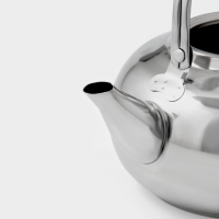 Заварочный чайник Доляна &laquo;Гретель&raquo;, 1,6 л, металлическое сито, нержавеющая сталь, хромированный