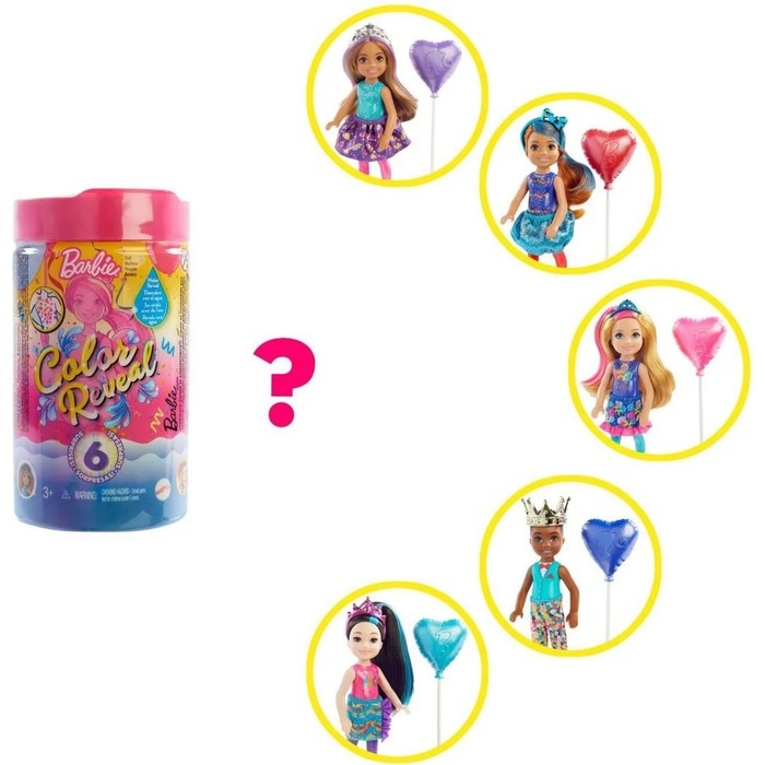 Кукла &laquo;Челси на празднике&raquo;, Barbie, с меняющимся цветом волос, 12 см, МИКС