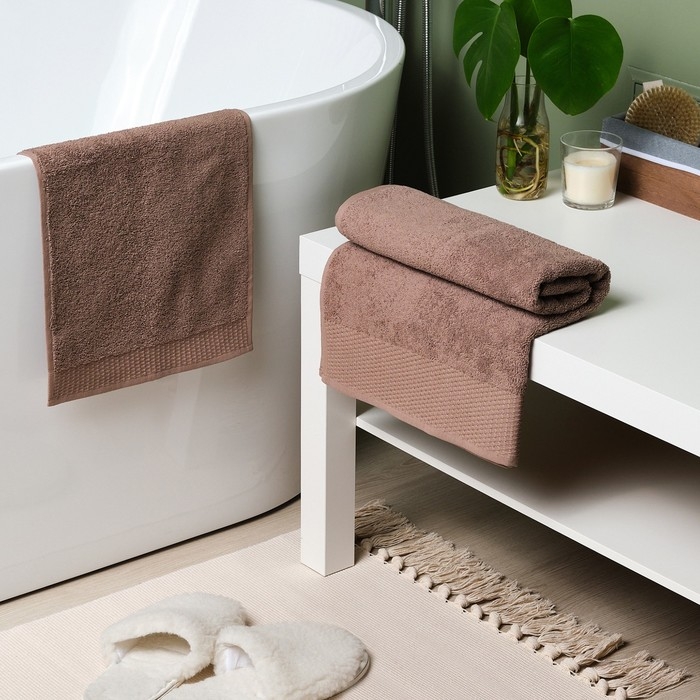 Полотенце махровое LoveLife Полотенце махровое LoveLife "Classic" 70х130 см, мокко, 100% хлопок, 450 гр/м2