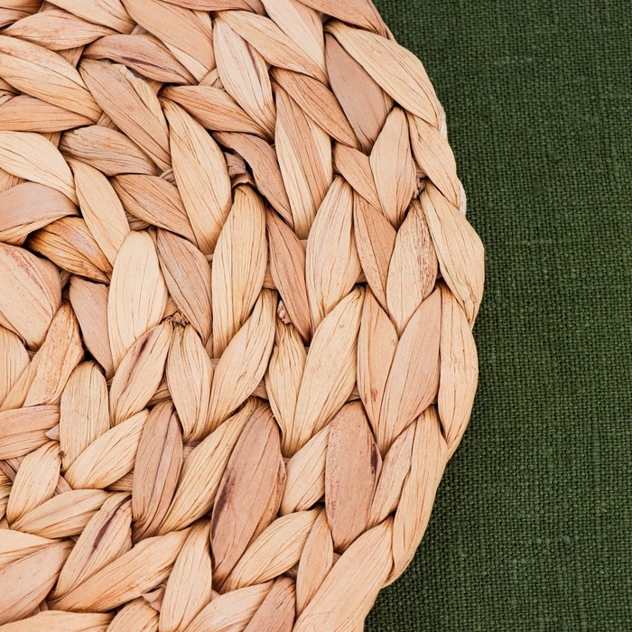 Салфетка сервировочная, d 20 х 0.5 см, водный гиацинт