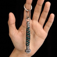 Брелок - темляк для ножа "Руна Турисаз" из паракорда, камуфляж, 13 см Брелок - темляк для ножа "Руна Турисаз" из паракорда, камуфляж, 13 см