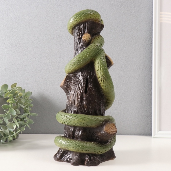 Копилка Копилка"ЗМЕЯ НА ПЕНЬКЕ" 33 х 14 х 15 см.