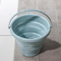 Ведро складное, 5 л, 26&times;26&times;20 см, цвет серый