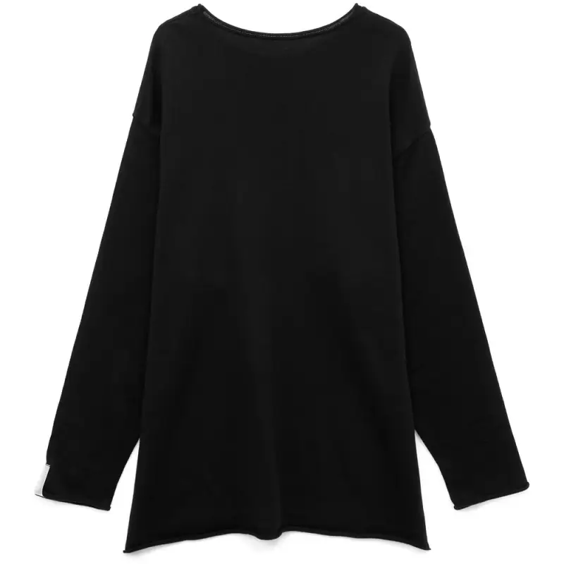 Лонгслив унисекс Siluetti Fuori, черный, размер S/M Лонгслив унисекс Siluetti Fuori, черный, размер S/M