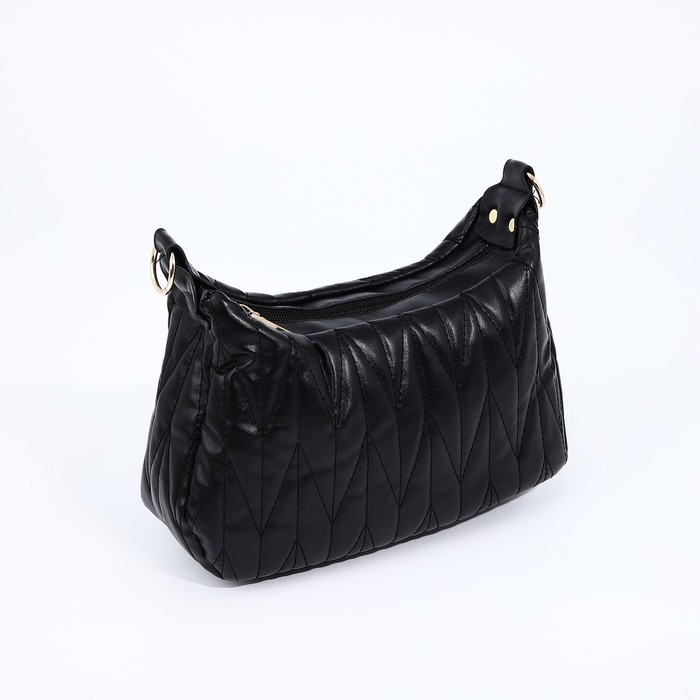 Сумка кросс-боди на молнии, цвет чёрный