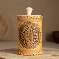 Туес «Медведь», 8×8×12, береста Туес «Медведь», 8×8×12, береста